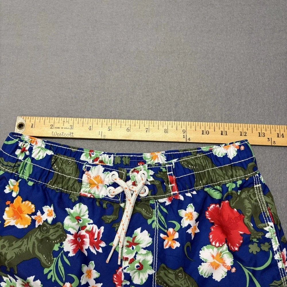 Gap Kids Boys Swim Trunks Dinosaur Floral Blue Size XL 12